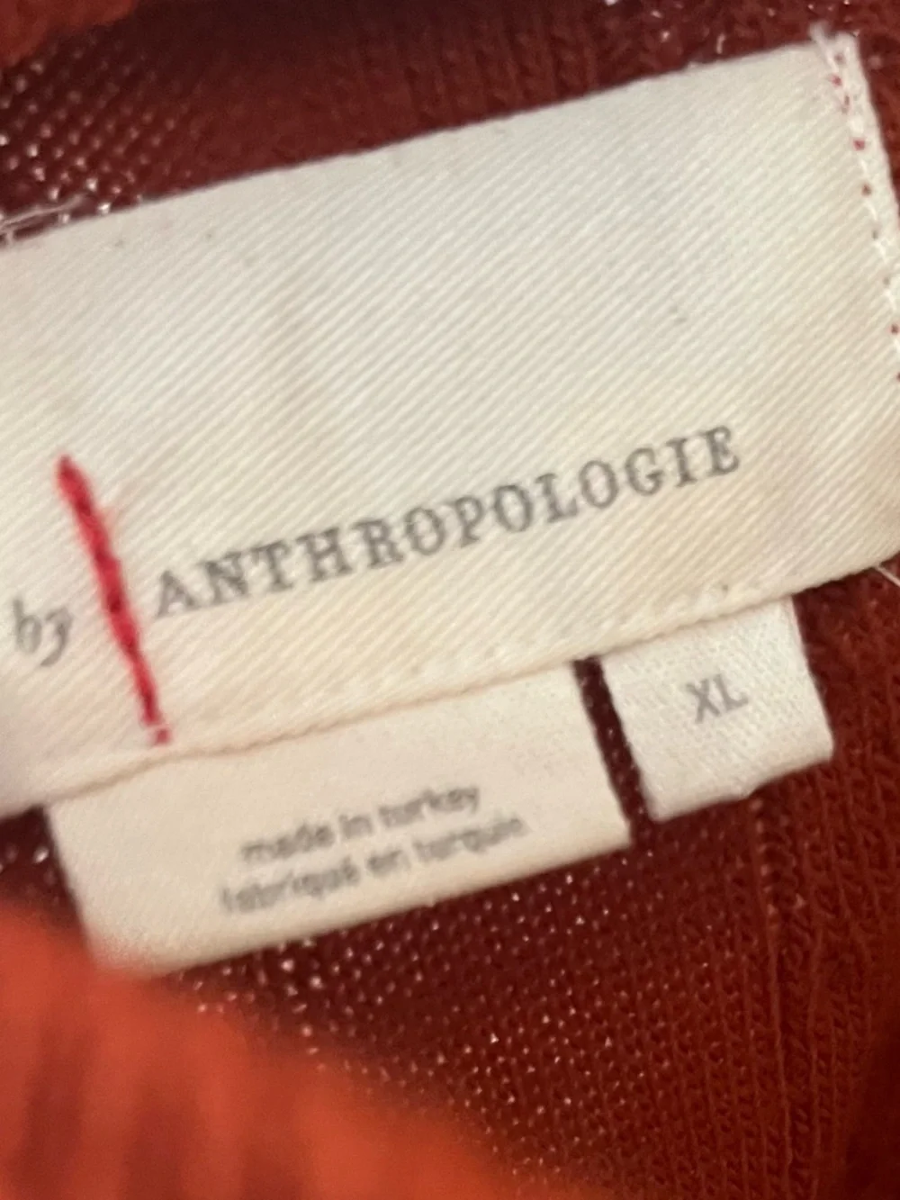 Anthropologie Rust Orange Knit Cami - Picture 3 of 3